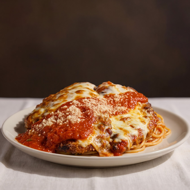Chicken Parm Spaghetti.