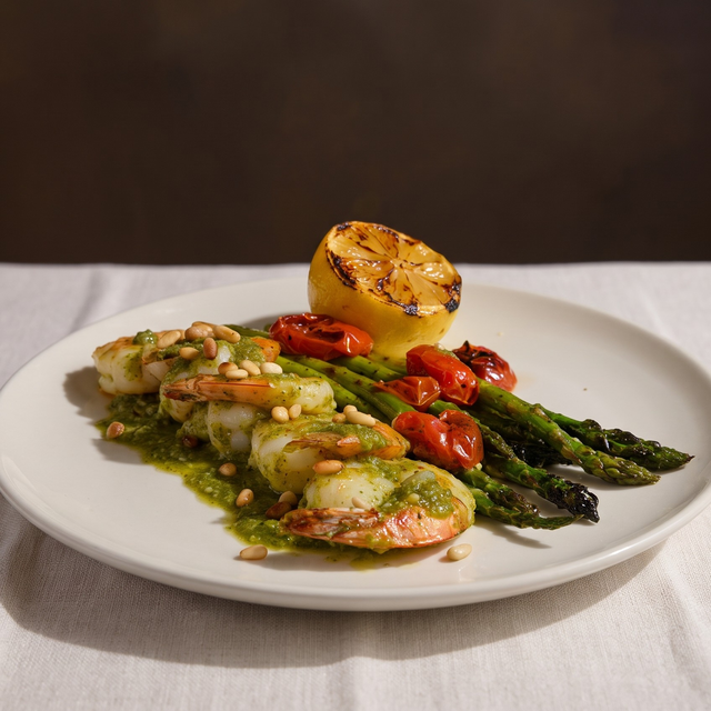 Shrimp Pesto.