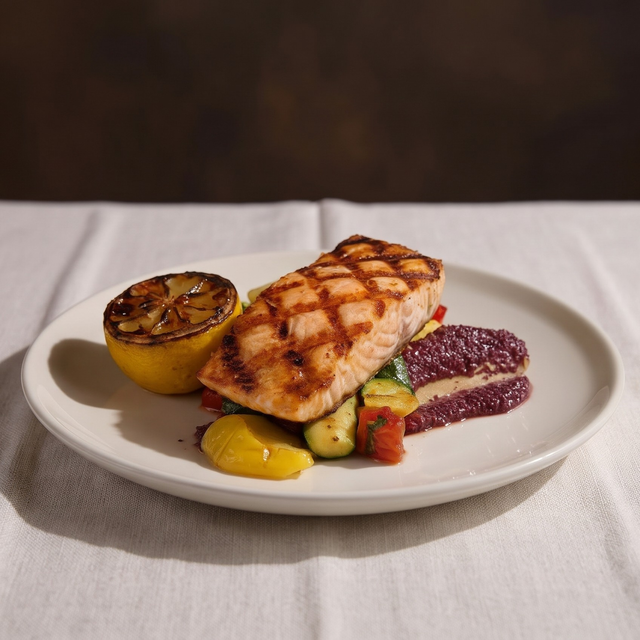 Grilled Salmon.